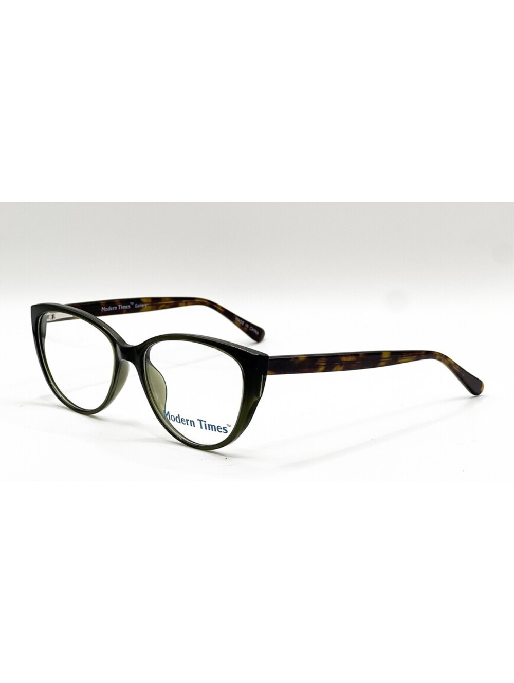 Modern Times Gallery Jade Tortoise Round Authentic Eyeglass Frames 52-16